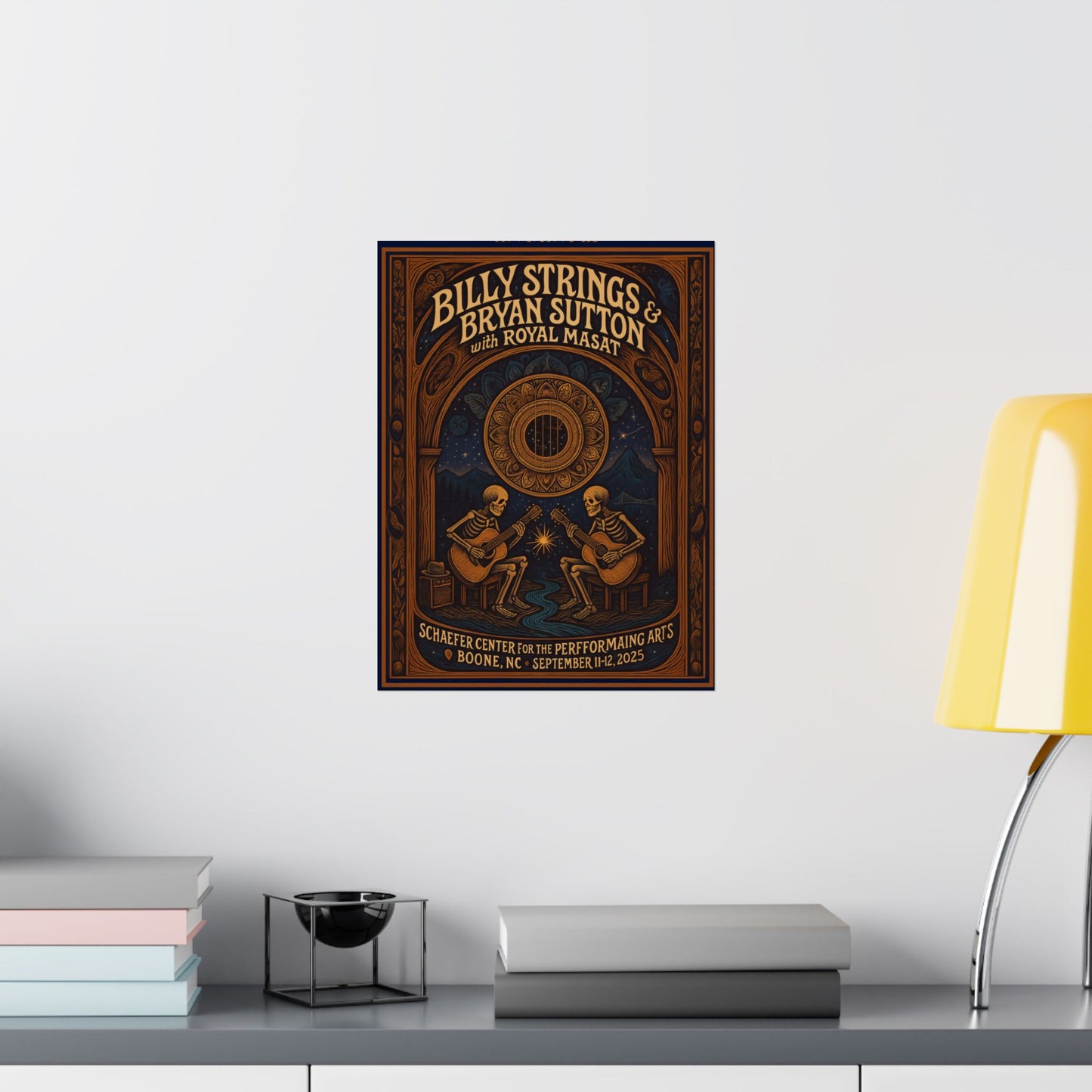 Billy Strings & Bryan Sutton Boone NC Concert Print | September 11 + 12, 2025 | Schaefer Center