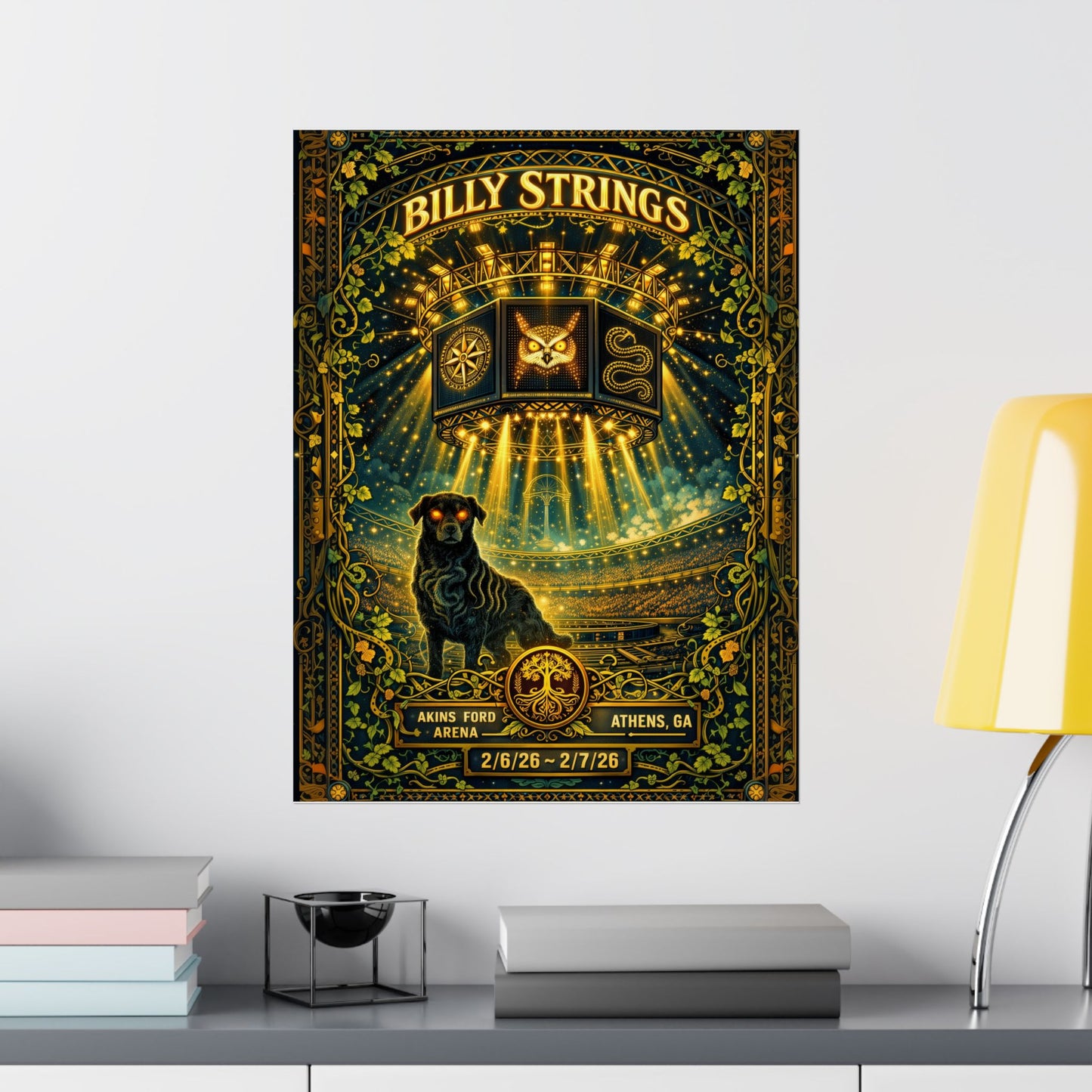 Billy Strings | 2/6/26 - 2/7/26 | Athens, GA | Concert Poster  | V1