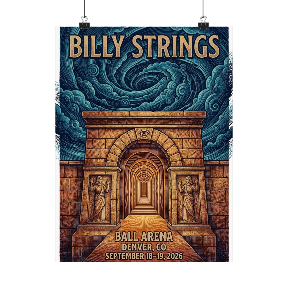 Billy Strings | September 18–19, 2026 | Denver, CO | Concert Poster V1