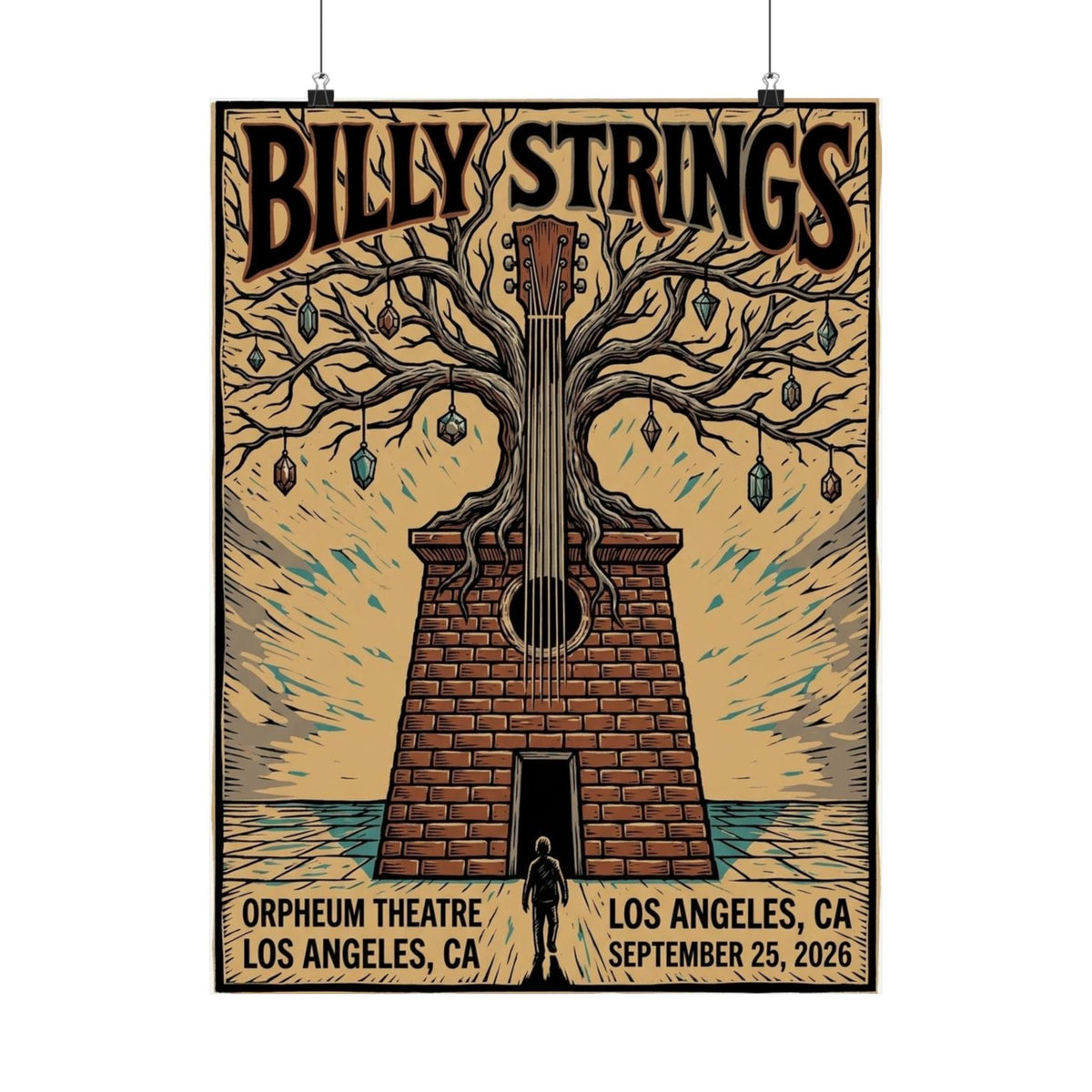 Billy Strings | September 25, 2026 | Los Angeles, CA | Concert Poster