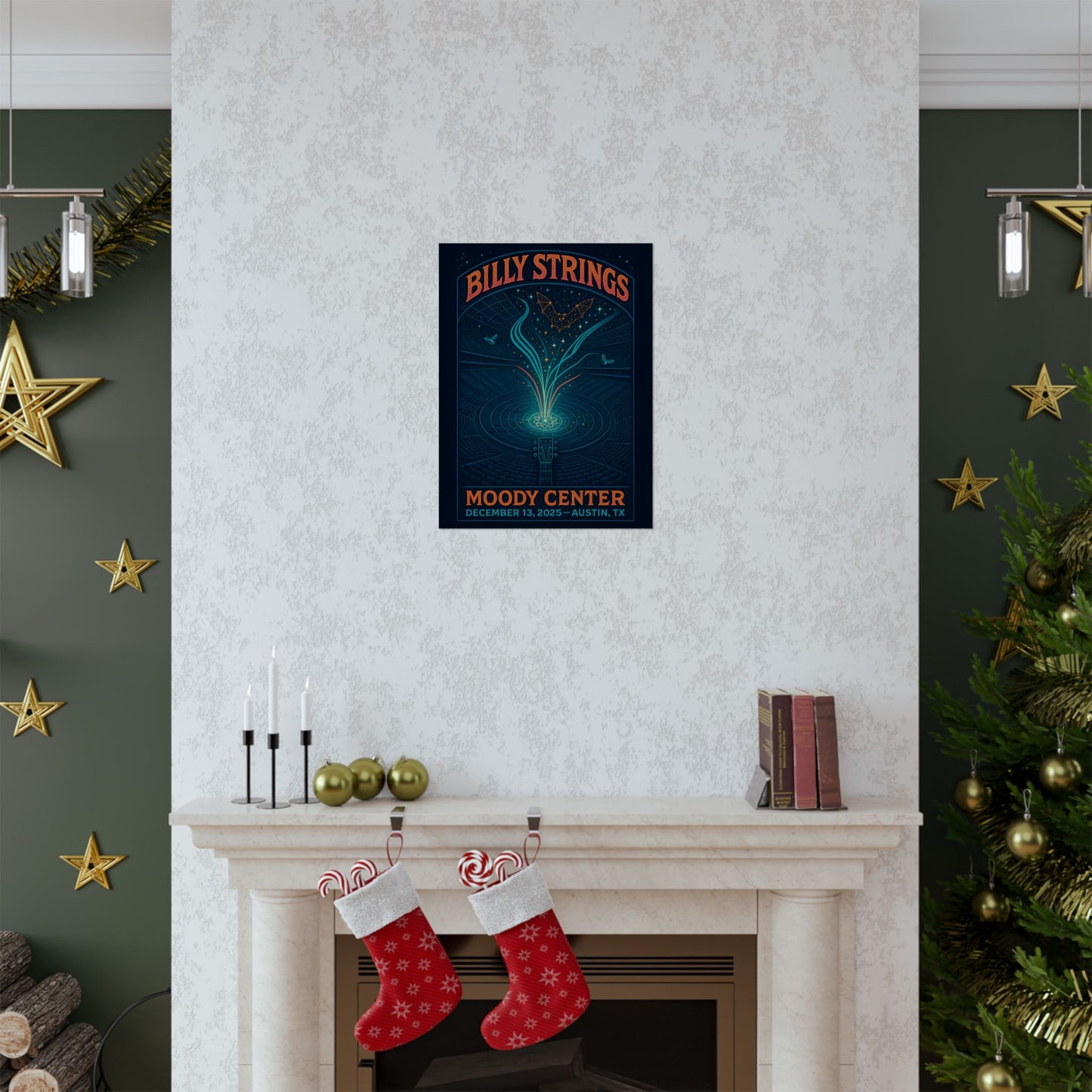 Billy Strings  Austin, TX | December 13, 2025| Moody Center | Concert Poster | Variant 4