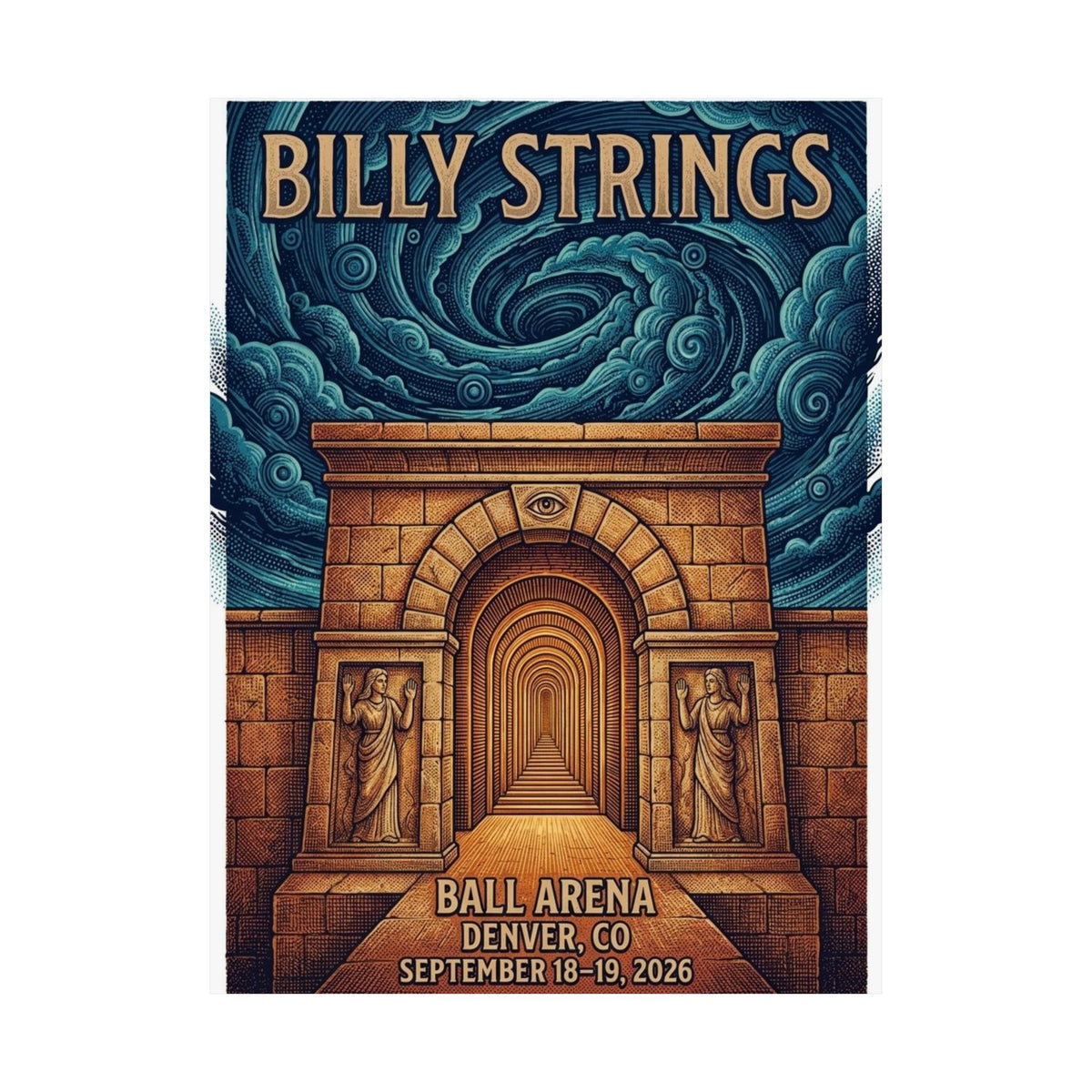 Billy Strings | September 18–19, 2026 | Denver, CO | Concert Poster V1