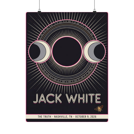 Jack White | October 9, 2026 | Nashville, TN | Concert Poster