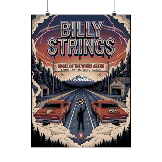 Billy Strings | October 9–10, 2026 | Everett, WA | Concert Poster