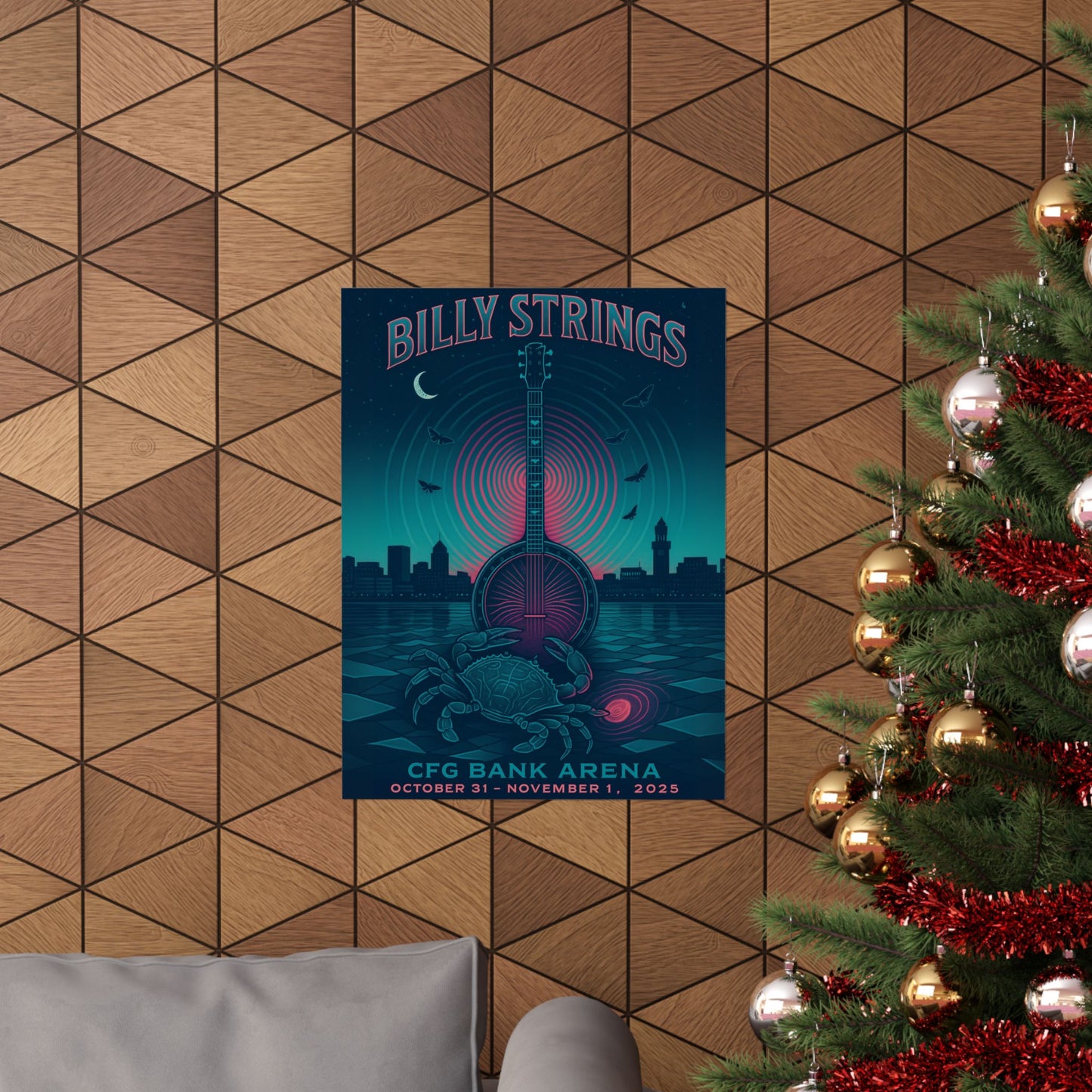 Billy Strings Baltimore October 31 & November 1, 2025 | CFG Bank Arena Art | Concert Print Variant 1