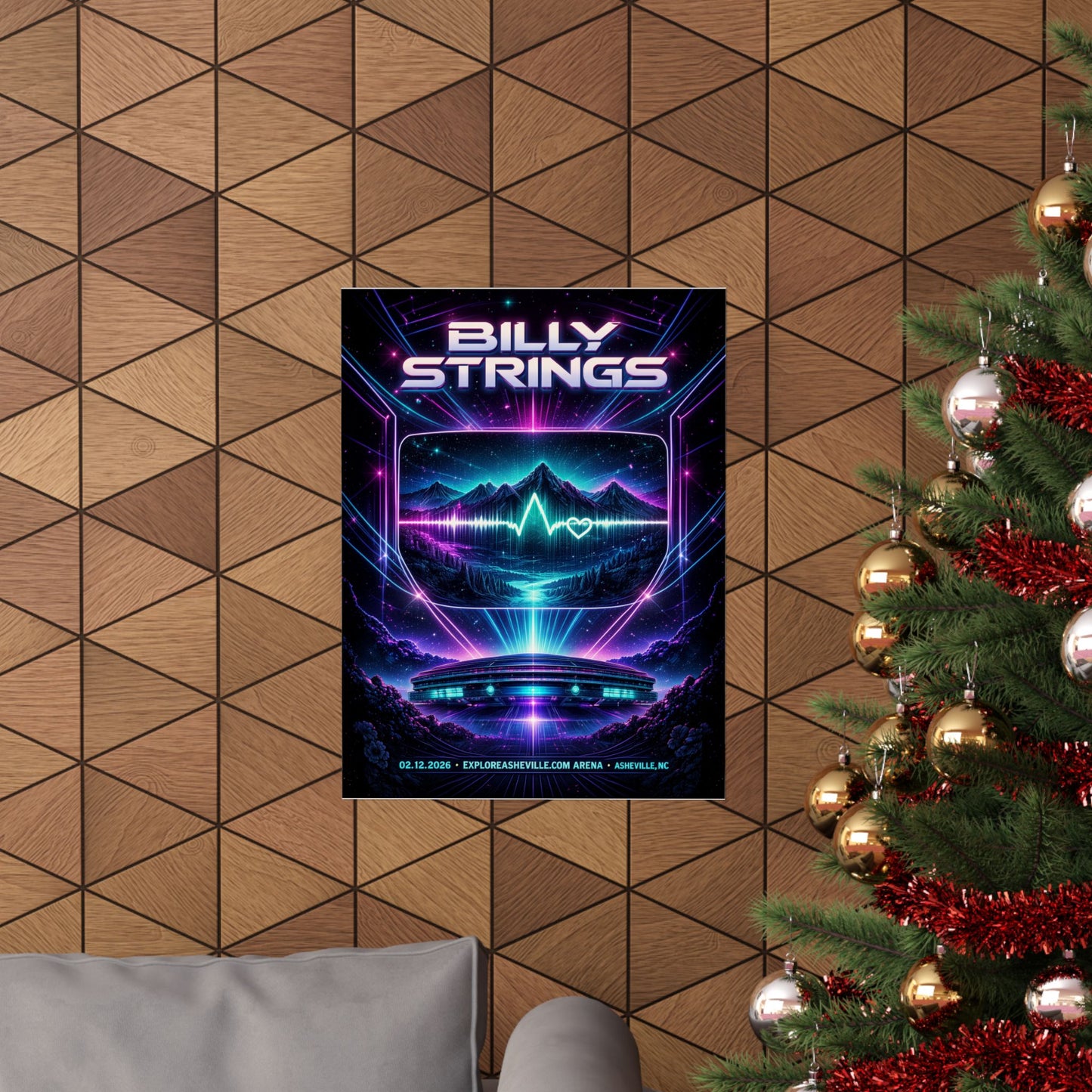 Billy Strings | 02/12/2026 | Asheville, NC | Concert Poster  | N4
