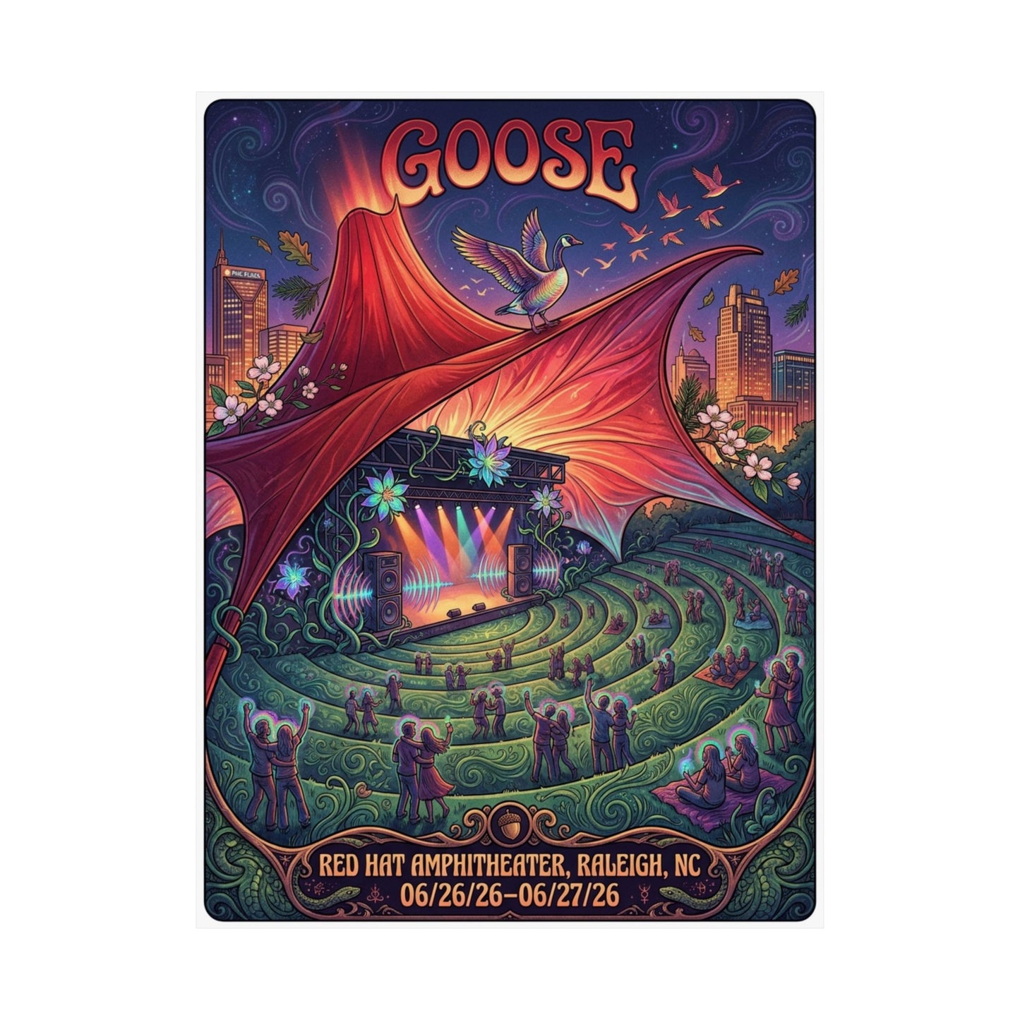 Goose  | 06/26/26–06/27/26 | Raleigh, NC | Concert Poster  | V1