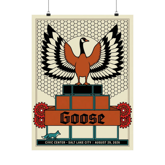 Goose | August 29, 2026 | Salt Lake City, UT | Concert Poster