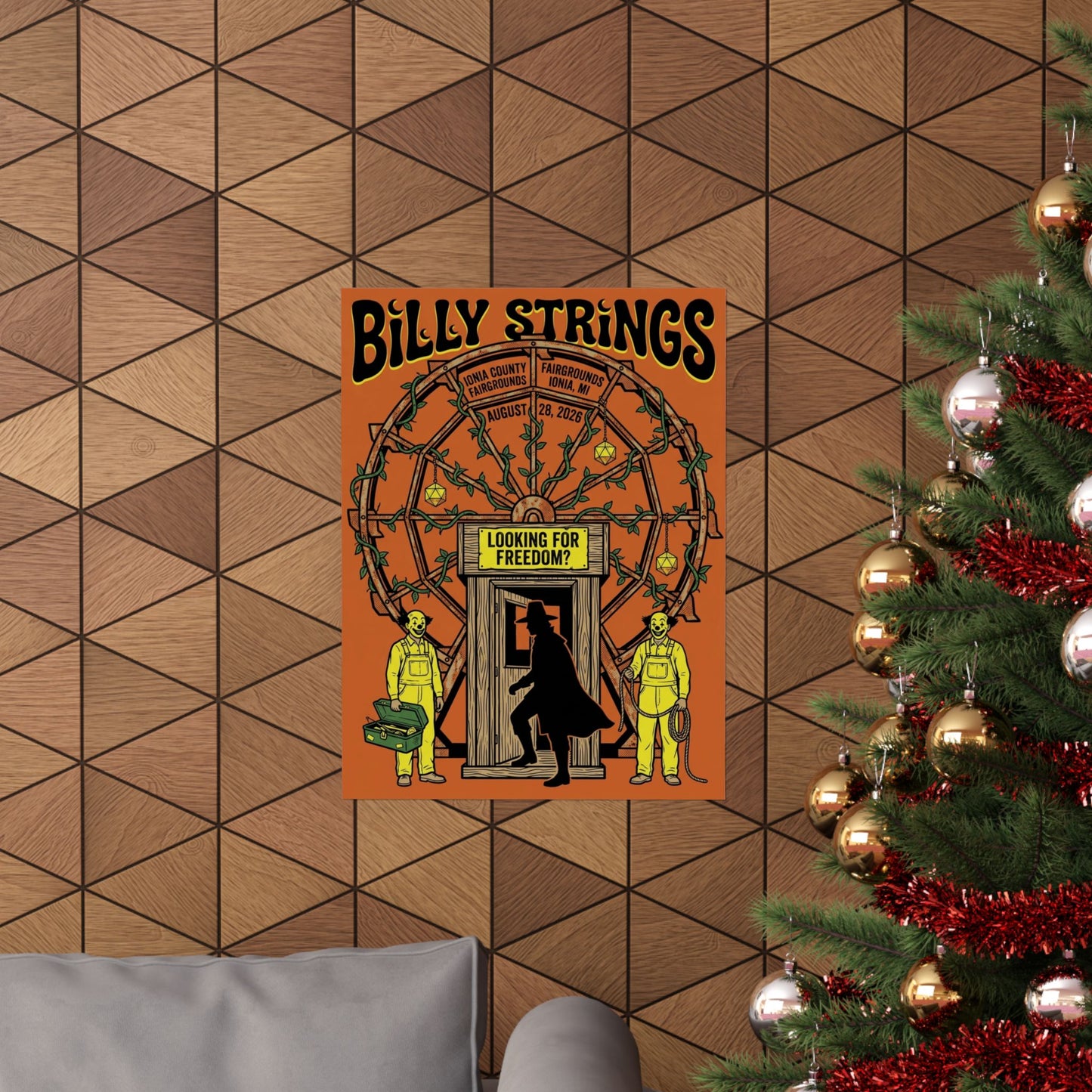 Billy Strings | August 28, 2026 | Ionia, MI | Concert Poster V2