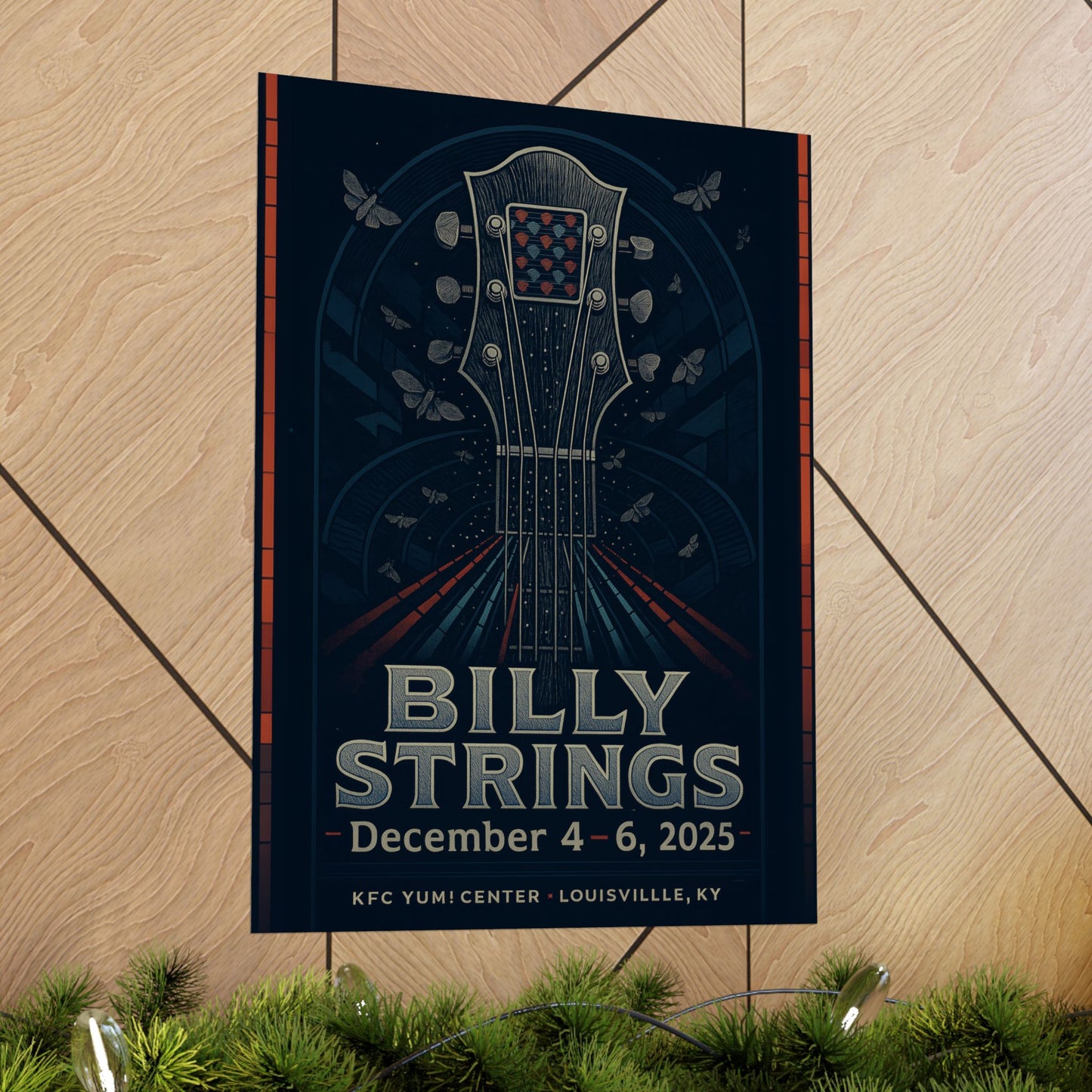Billy Strings Louisville| December 4-6, 2025 | KFC Yum! Center |Concert Print | Variant 1