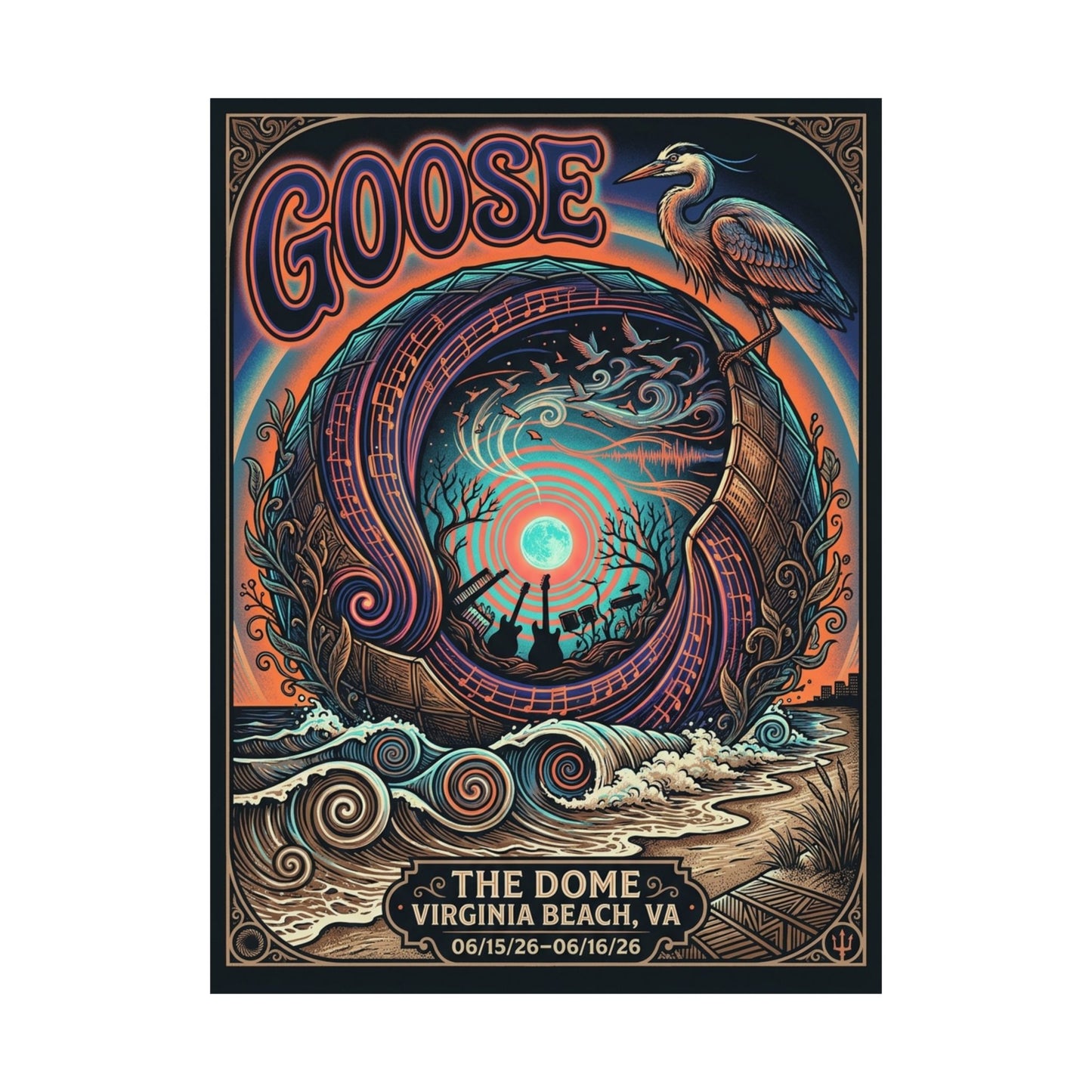 Goose  | 06/15/26–06/16/26 | Virginia Beach, VA | Concert Poster  | V1