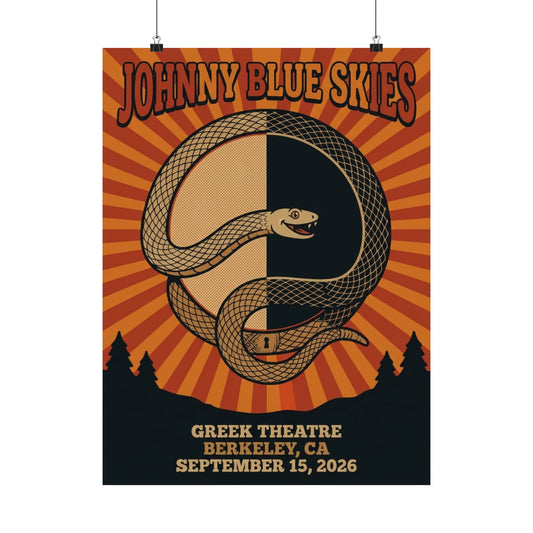 Johnny Blue Skies | September 15, 2026 | Berkeley, CA | Concert Poster