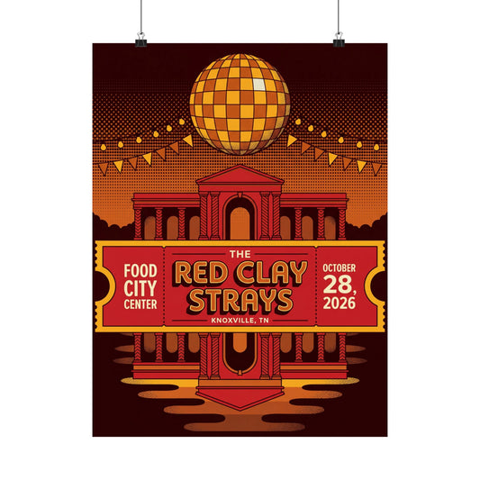The Red Clay Strays | October 28, 2026 | Knoxville, TN | Concert Poster