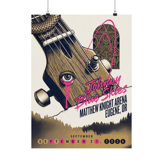 Johnny Blue Skies | September 21, 2026 | Eugene, OR | Concert Poster