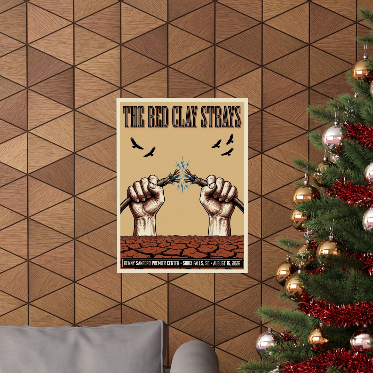 The Red Clay Strays | August 16, 2026 | Sioux Falls, SD | Concert Poster