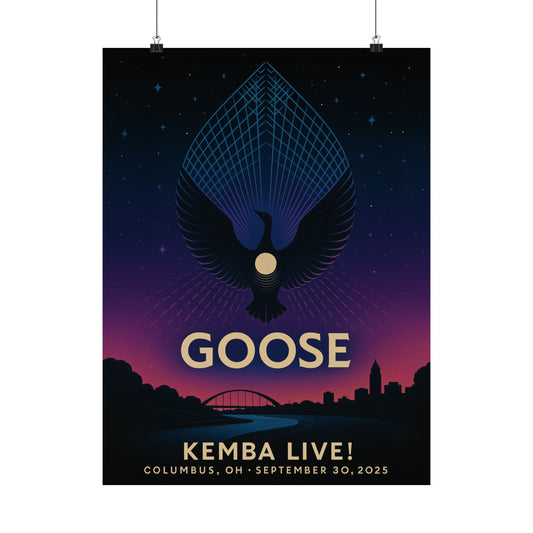 Goose Columbus Concert Print | September 30, 2025 | KEMBA Live! | Variant 2
