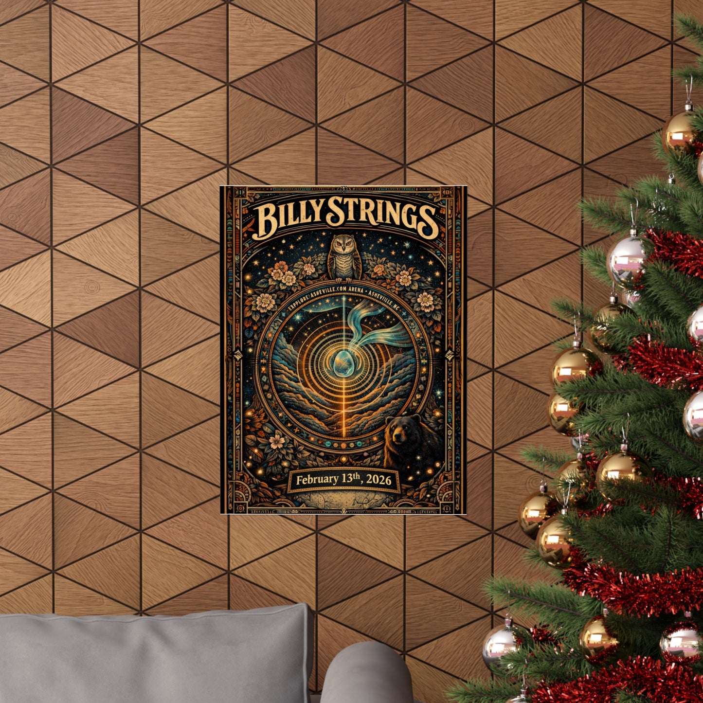Billy Strings | 02/13/2026 | Asheville, NC | Concert Poster  | N5