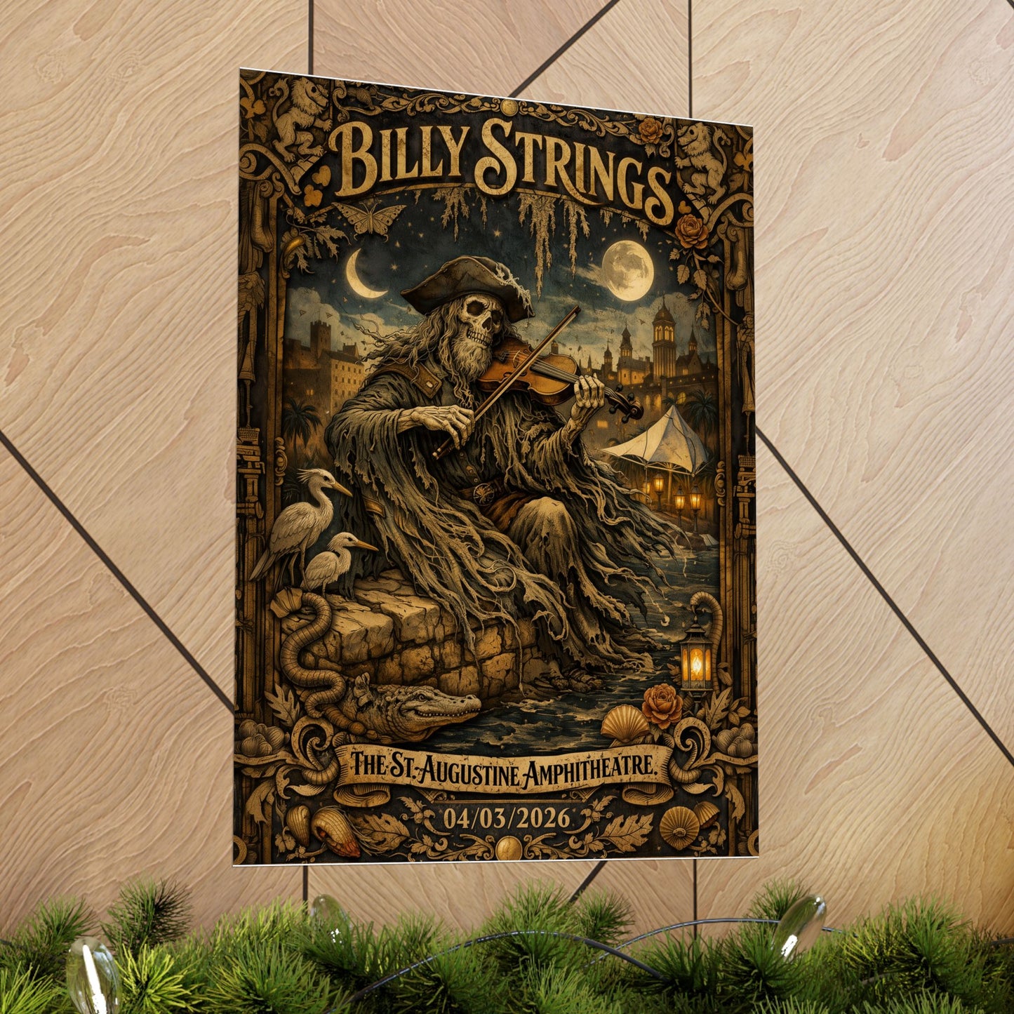 Billy Strings | 04/03/2026 | St. Augustine, FL | Concert Poster  | N2