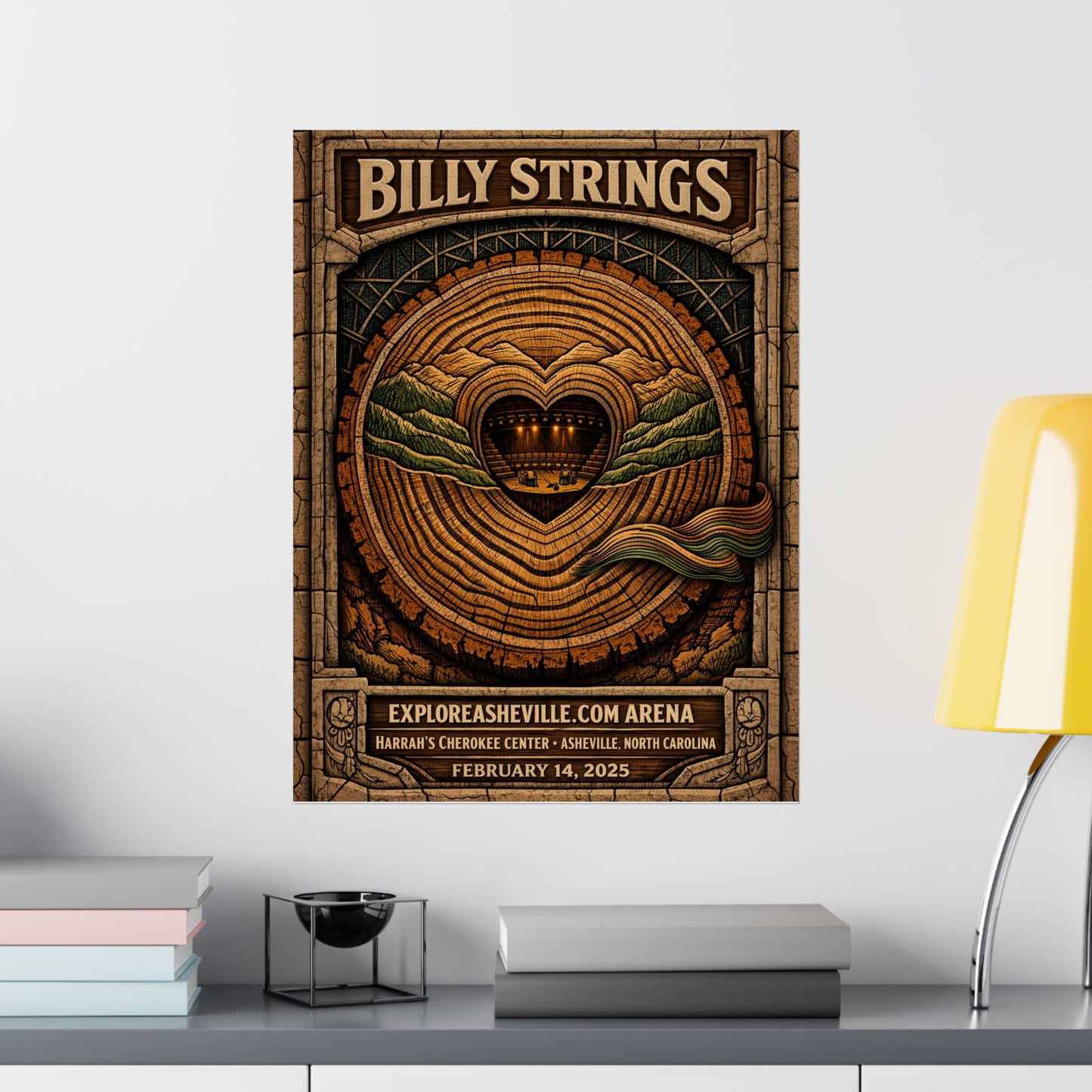 Billy Strings | 2/14/25 | Asheville, NC | Concert Poster  | N3