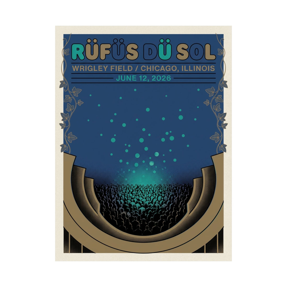 Rüfüs Du Sol | June 12, 2026 | Chicago, IL | Concert Poster