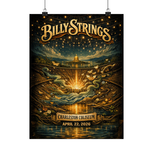 Billy Strings | 04/22/2026 | Charleston, WV | Concert Poster  | V1