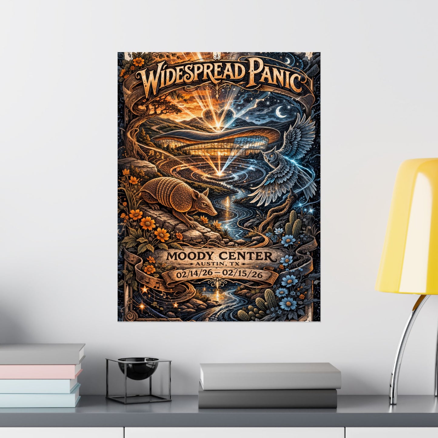 Widespread Panic | 02/14/26–02/15/26 | Austin, TX | Concert Poster  | V1