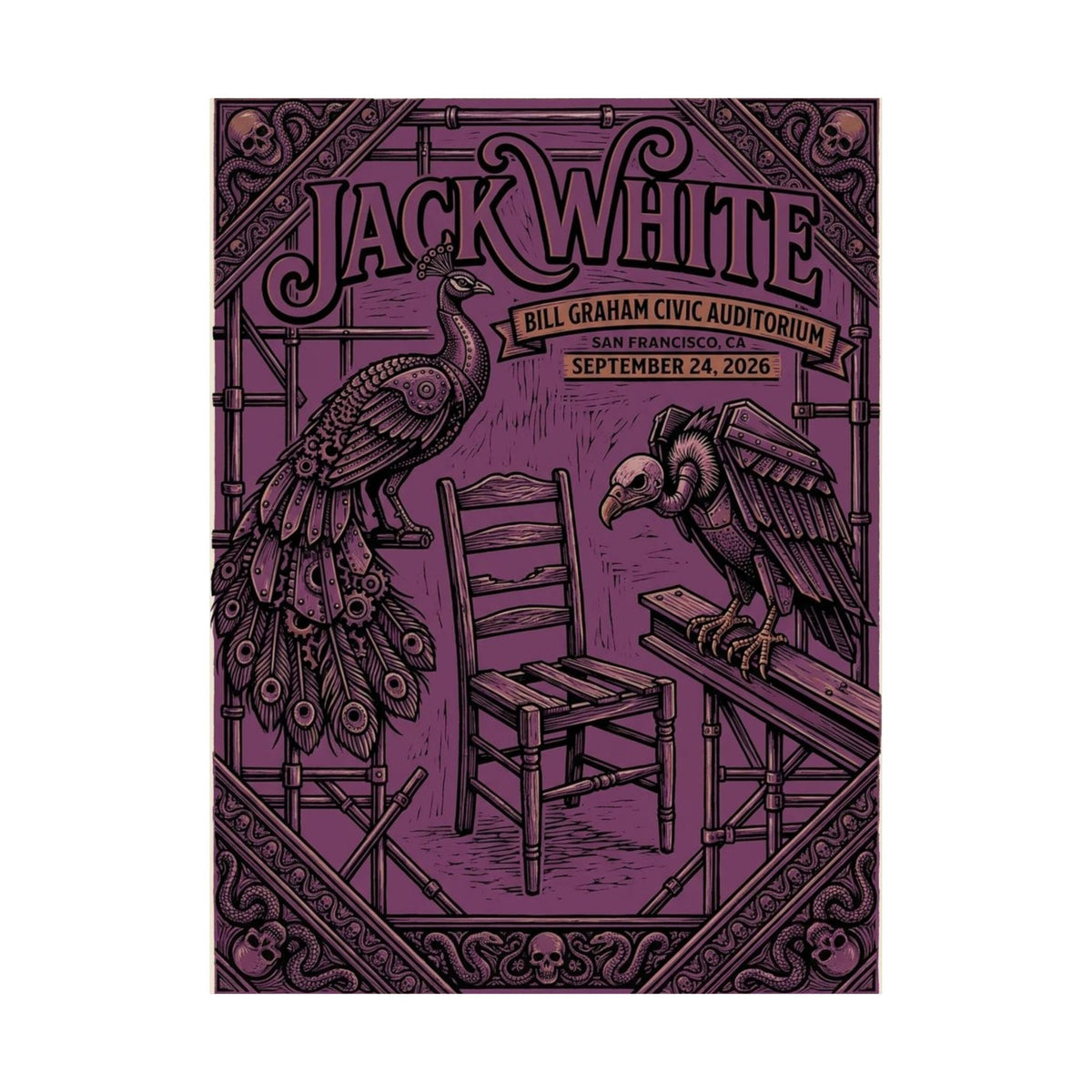 Jack White | September 24, 2026 | San Francisco, CA | Concert Poster