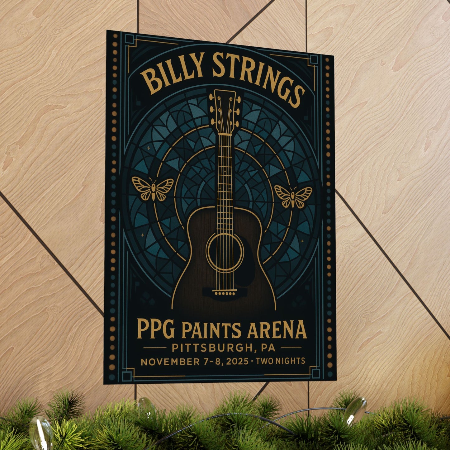 Billy Strings Pittsburgh November 7&8 | PPG Paints Arena | Concert Print | V1