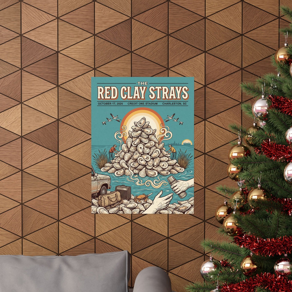 The Red Clay Strays | October 17, 2026 | Charleston, SC | Concert Poster