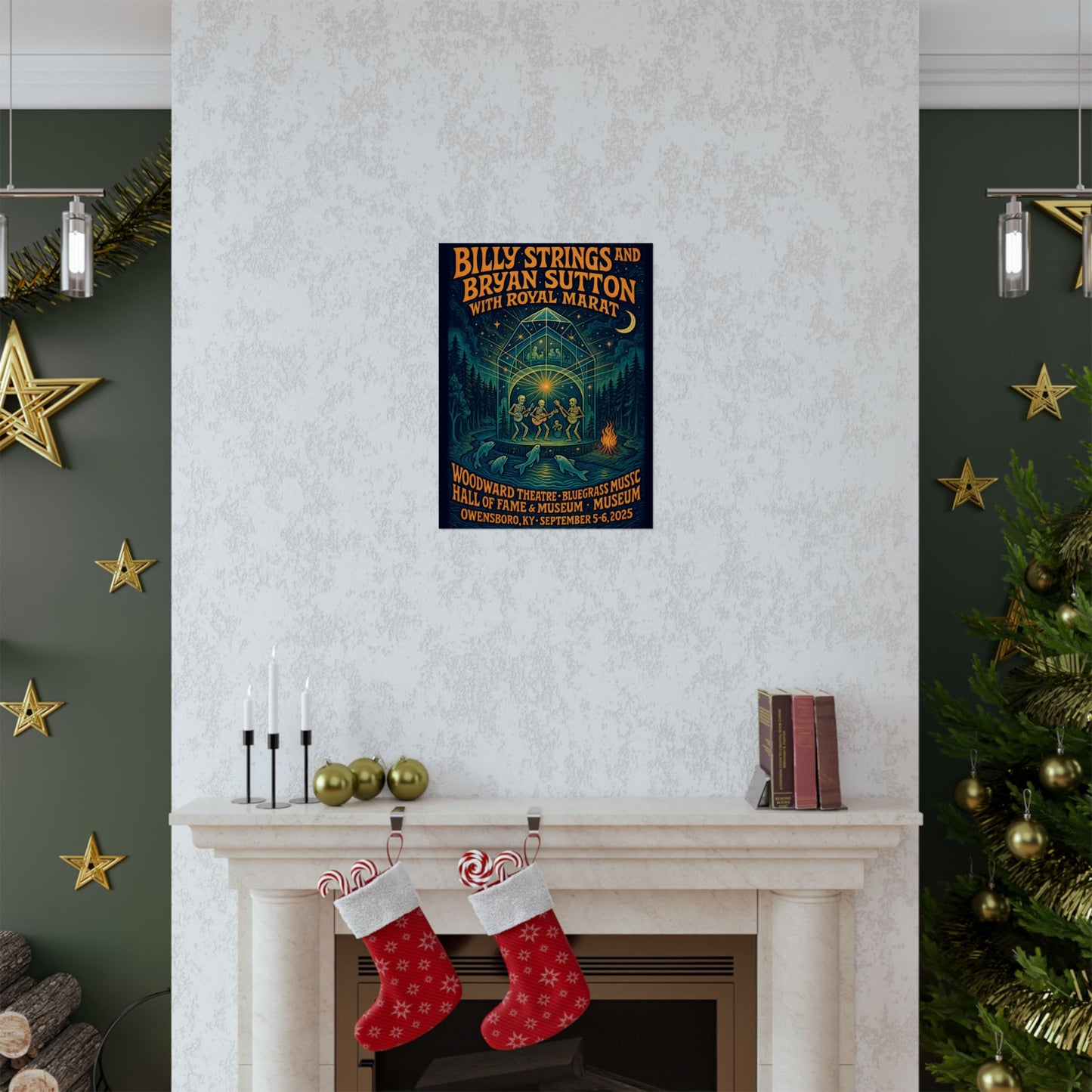 Billy Strings & Bryan Sutton Owensboro KY Concert Print | September 5 and 6, 2025 | Woodward Theatre