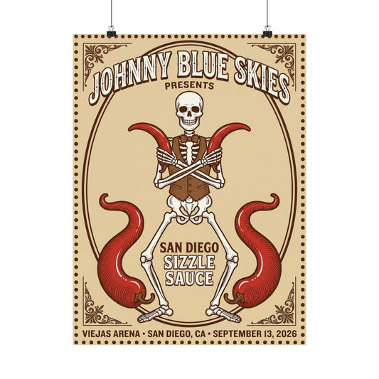 Johnny Blue Skies | September 13, 2026 | San Diego, CA | Concert Poster