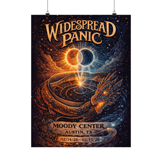 Widespread Panic | 02/14/26–02/15/26 | Austin, TX | Concert Poster  | V2