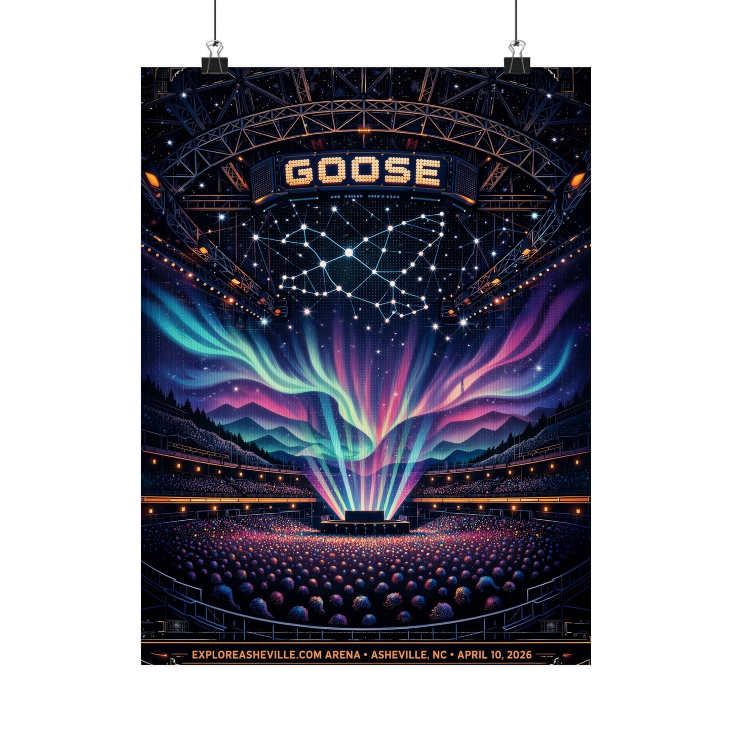 Goose  | 4/10/26 | Asheville, NC | Concert Poster  | V1