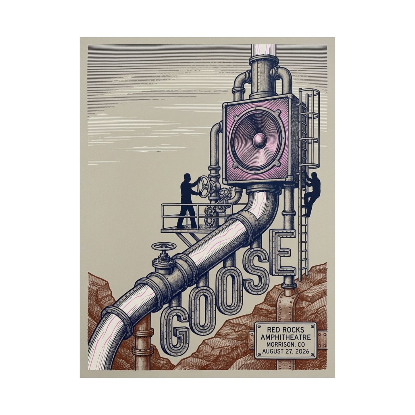 Goose | August 27, 2026 | Morrison, CO | Concert Poster