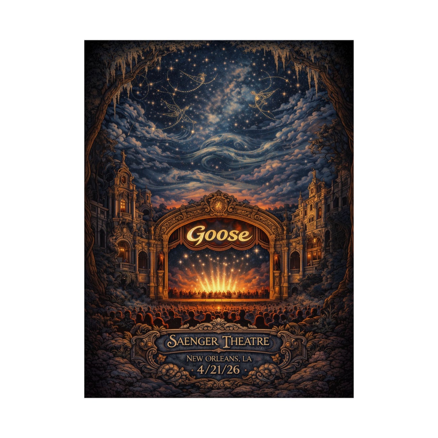 Goose  | 4/21/26 | New Orleans, LA | Concert Poster  | N1