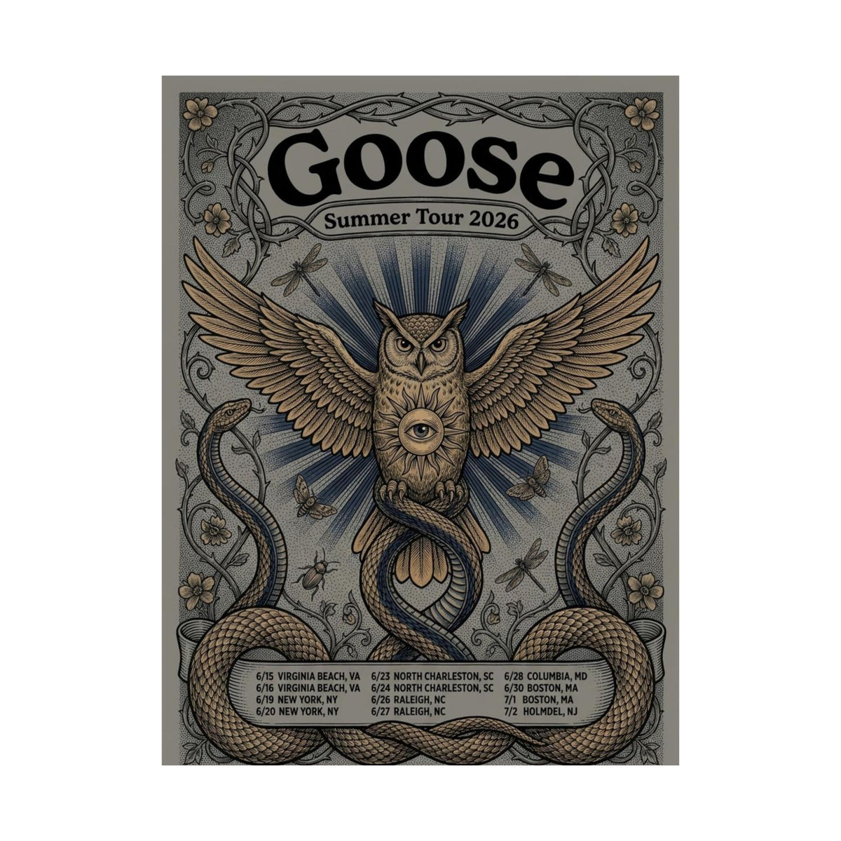 Goose | Summer Tour 2026 | Tour Poster