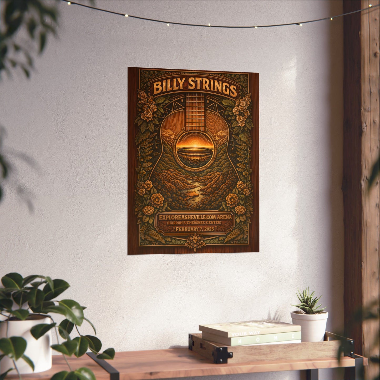 Billy Strings | 2/7/25 | Asheville, NC | Concert Poster  | N1