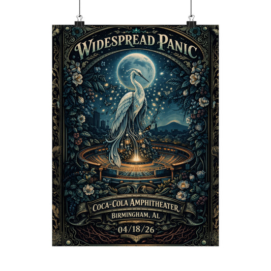 Widespread Panic | 04/18/26 | Birmingham, AL | Concert Poster  | N2