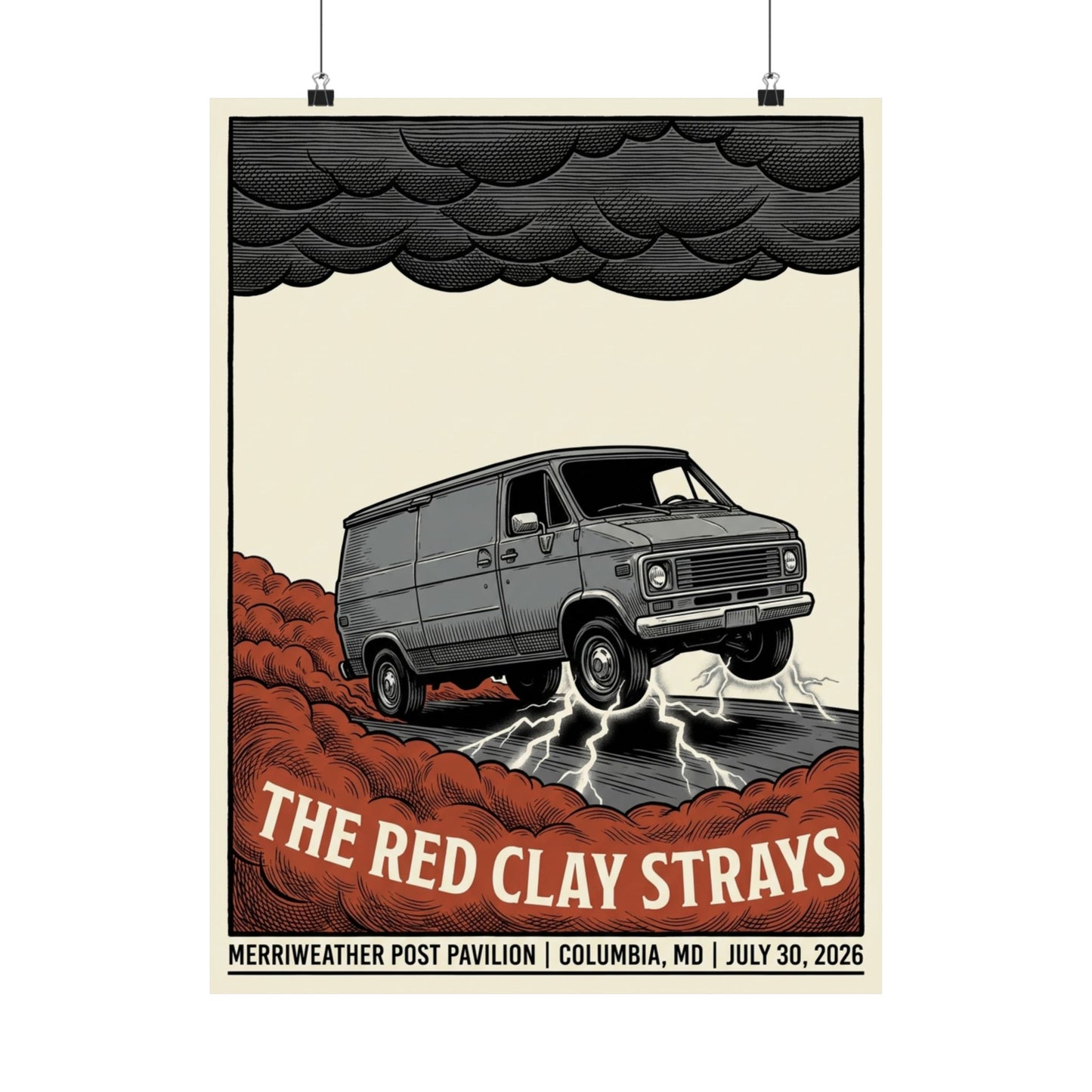 The Red Clay Strays | Columbia, MD | July 30, 2026 | Concert Poster