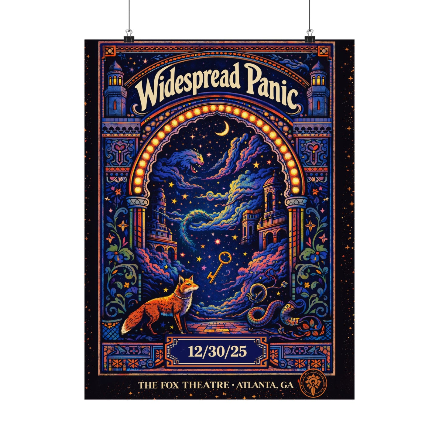 Widespread Panic | 12/30/25 | Atlanta, GA | Concert Poster  | N2