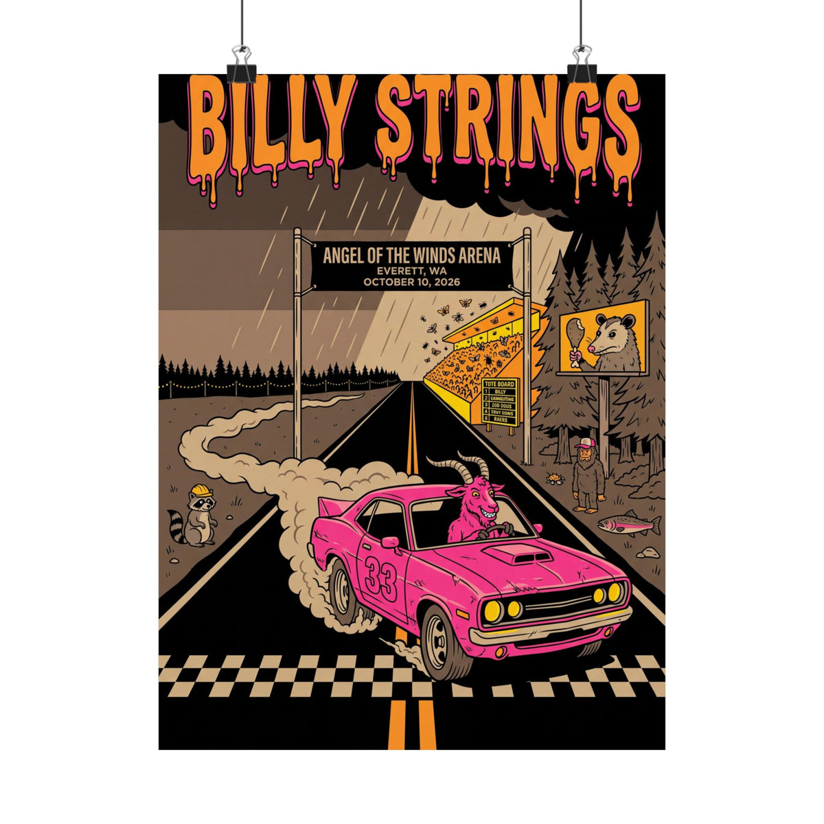 Billy Strings | October 10, 2026 | Everett, WA | Concert Poster