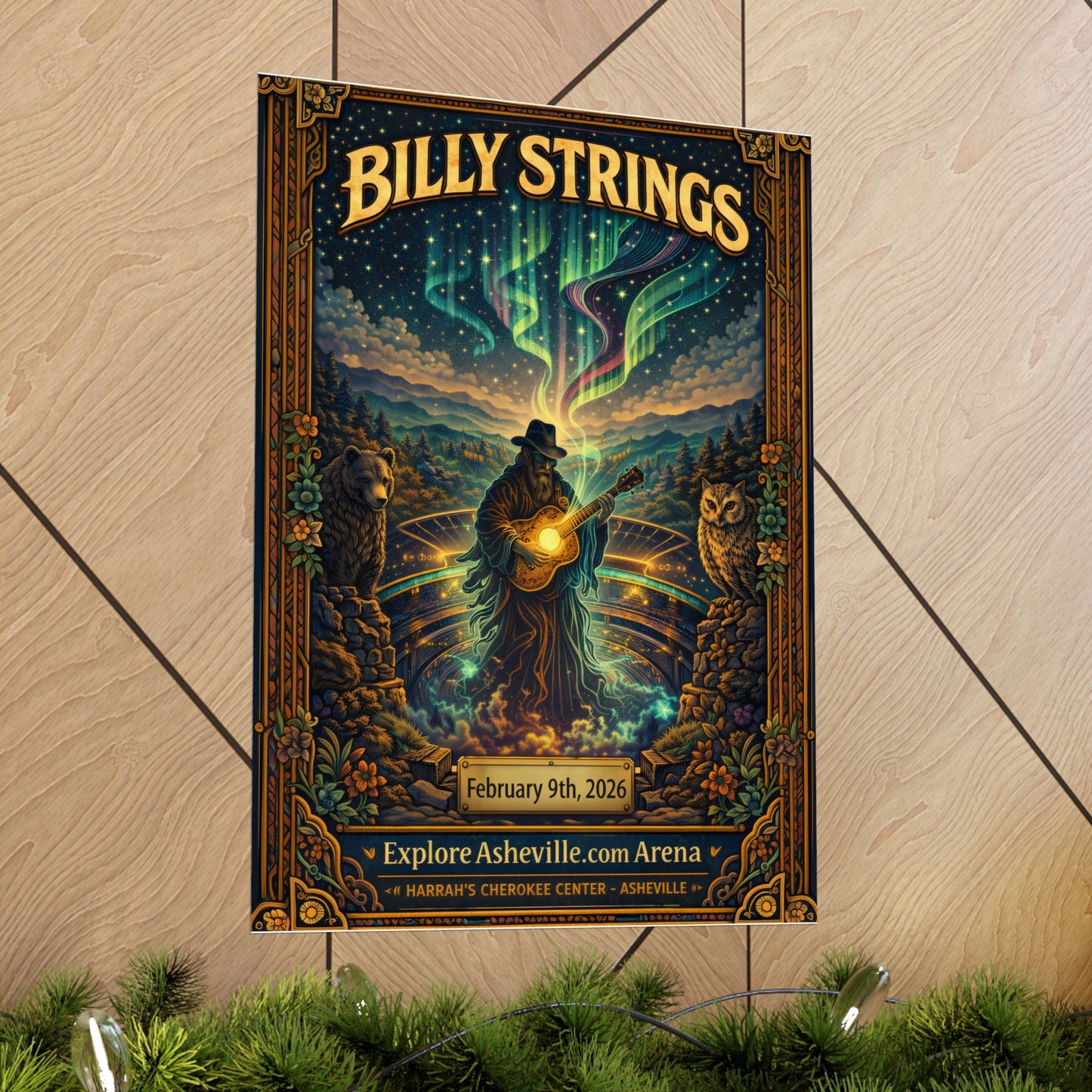 Billy Strings | 02/09/2026 | Asheville, NC | Concert Poster | N1