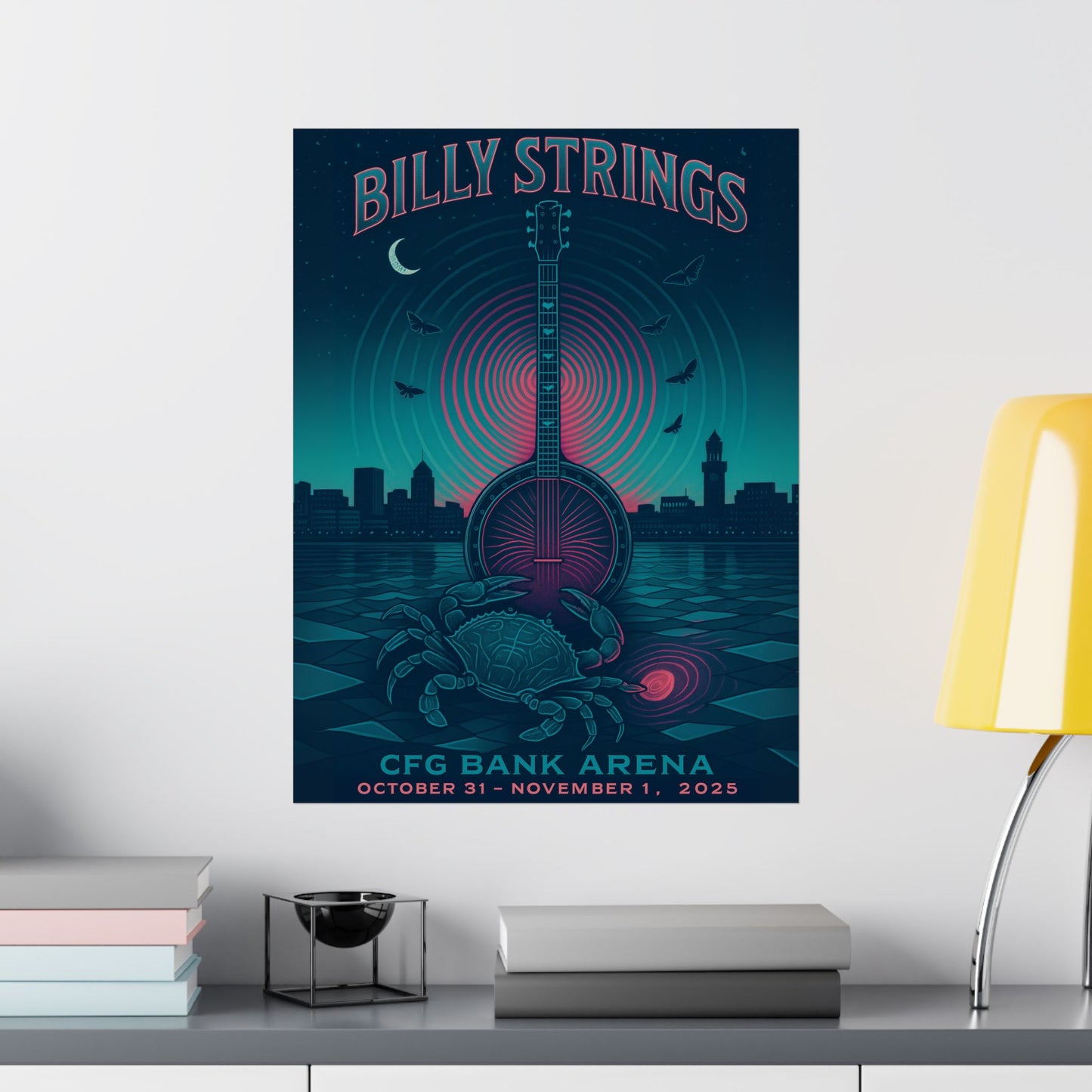 Billy Strings Baltimore October 31 & November 1, 2025 | CFG Bank Arena Art | Concert Print Variant 1