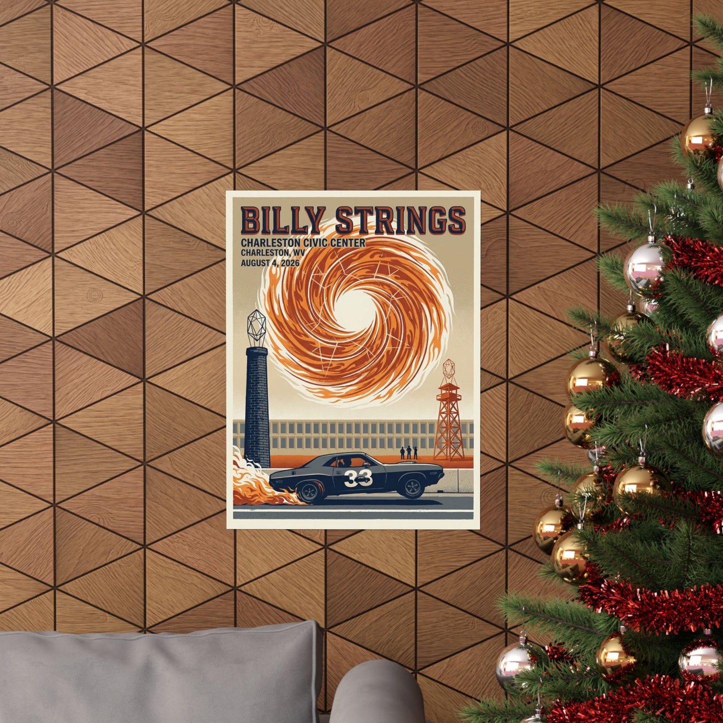 Billy Strings | August 4, 2026 | Charleston, WV | Concert Poster