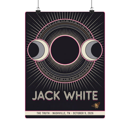 Jack White | October 9, 2026 | Nashville, TN | Concert Poster