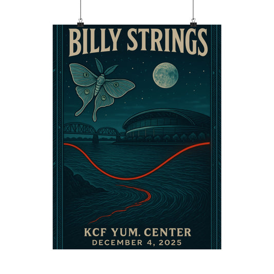 Billy Strings Louisville KY | Dec 4, 2025 | KFC Yum! | Concert Poster | Night 1