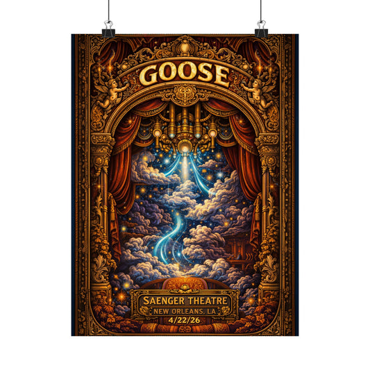 Goose  | 4/22/26 | New Orleans, LA | Concert Poster  | N2