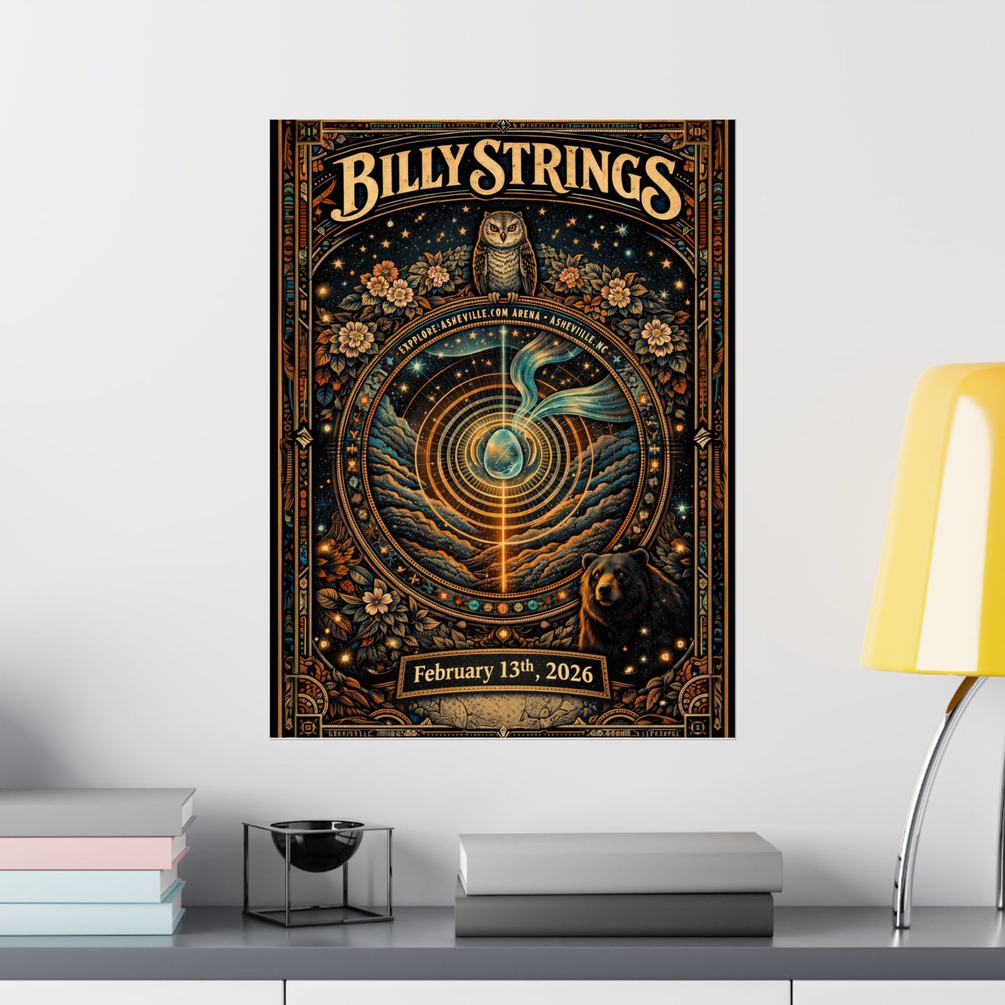 Billy Strings | 02/13/2026 | Asheville, NC | Concert Poster  | N5