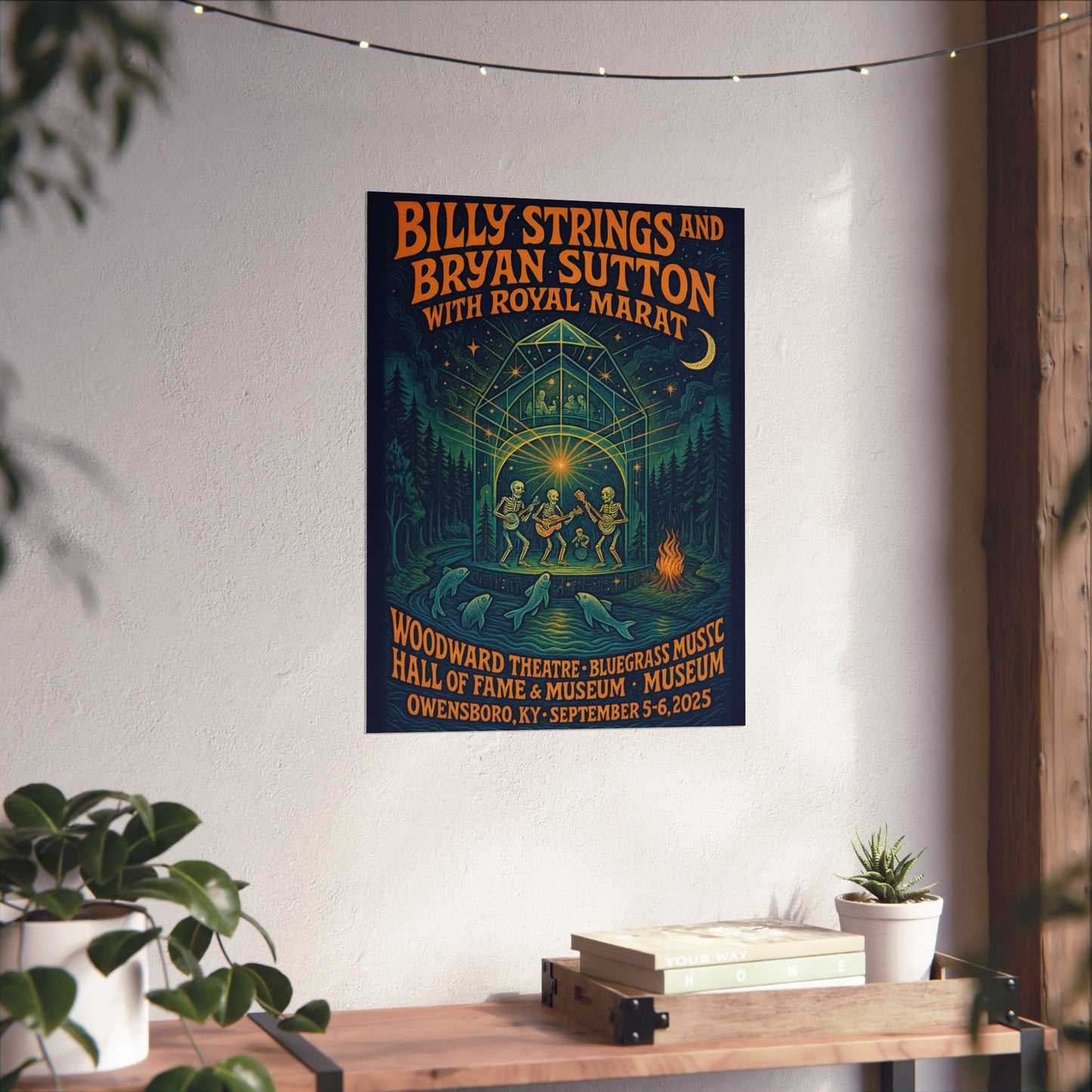 Billy Strings & Bryan Sutton Owensboro KY Concert Print | September 5 and 6, 2025 | Woodward Theatre
