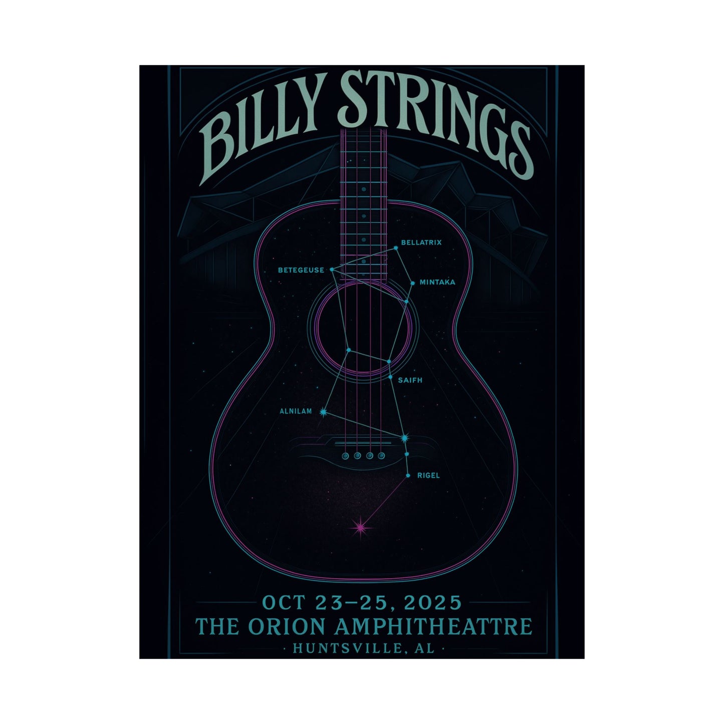 Billy Strings Huntsville | October 23-25, 2025| The Orion Amphitheatre | Variant 1